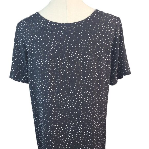 NEW Madewell Size 0 Front Zip Mini Dress Black and White Polka Dot V-Neck Lined - Picture 10 of 15